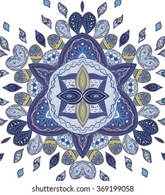 Vector ornament design element. Abstract multicolored background.