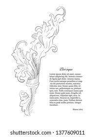 Vector ornament element. Vector flower ornament. Vector design elements