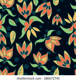 vector ornament vector. floral pattern. seamless. illustration