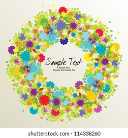 vector ornament In floral style