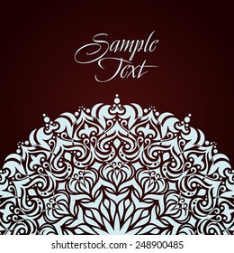 vector ornament In floral style