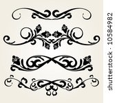 vector ornament In flower style