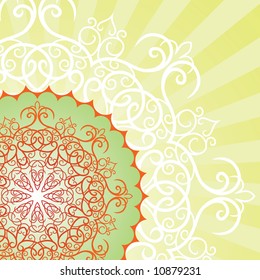 vector ornament In flower style