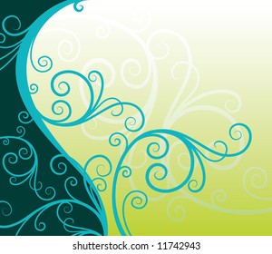 vector ornament In flower style