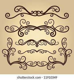 vector ornament In flower style