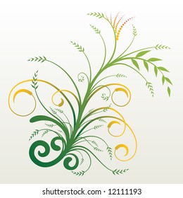 vector ornament In flower style