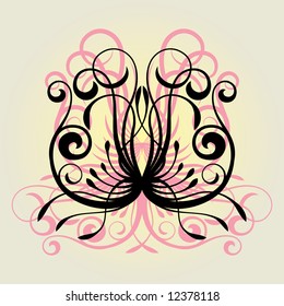 vector ornament In flower style