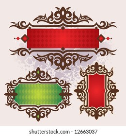 vector ornament In flower style