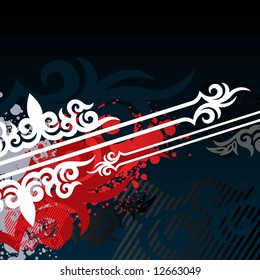 vector ornament In flower style