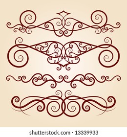 vector ornament In flower style