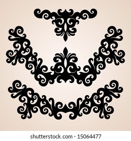 vector ornament In flower style