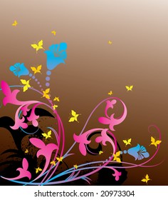 vector ornament In flower style