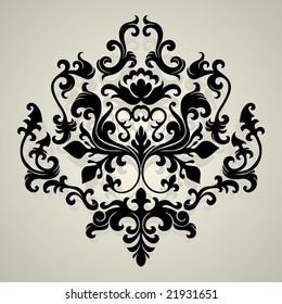 vector ornament In flower style