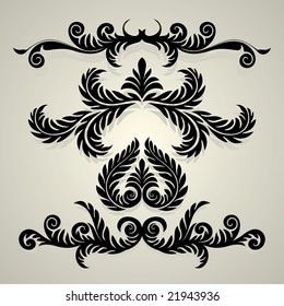 vector ornament In flower style