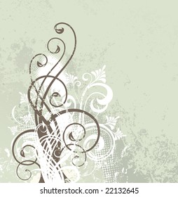 vector ornament In flower style