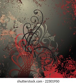 vector ornament In flower style