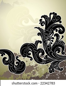 vector ornament In flower style