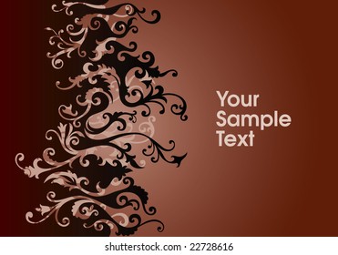 vector ornament In flower style