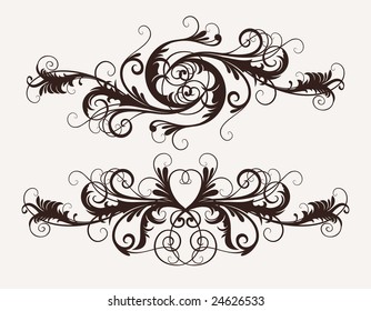 vector ornament In flower style