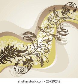 vector ornament In flower style