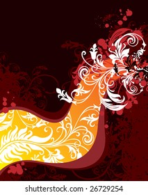 vector ornament In flower style