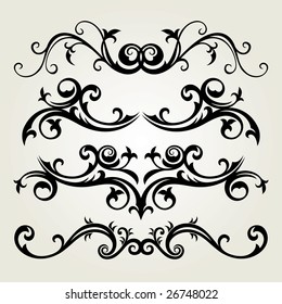 vector ornament In flower style