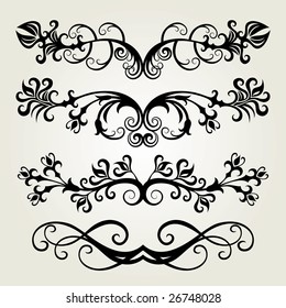 vector ornament In flower style