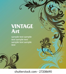 vector ornament In flower style