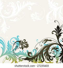 vector ornament In flower style