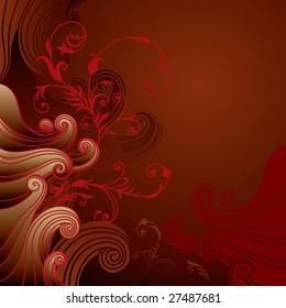 vector ornament In flower style