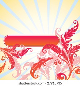 vector ornament In flower style