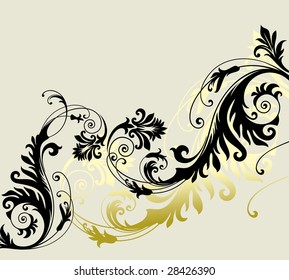 vector ornament In flower style