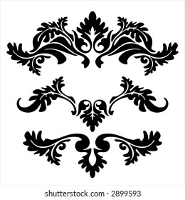 vector ornament In flower style