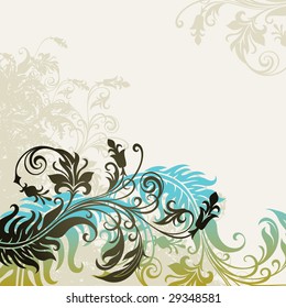 vector ornament In flower style