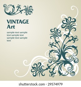 vector ornament In flower style