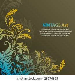 vector ornament In flower style