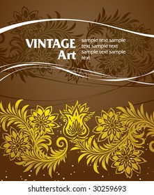 vector ornament In flower style