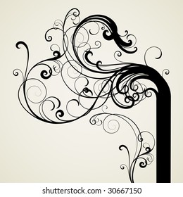 vector ornament In flower style