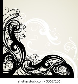 vector ornament In flower style