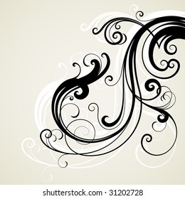 vector ornament In flower style