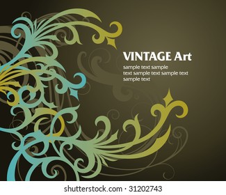 vector ornament In flower style
