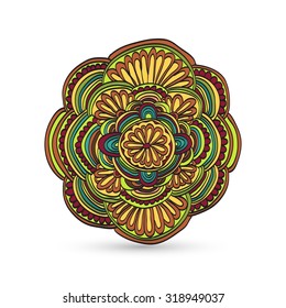 vector ornament In flower style