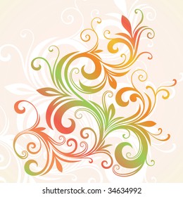 vector ornament In flower style