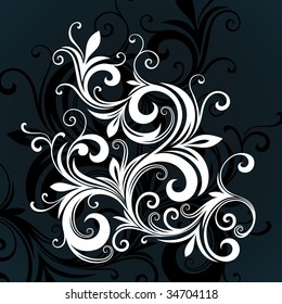 vector ornament In flower style