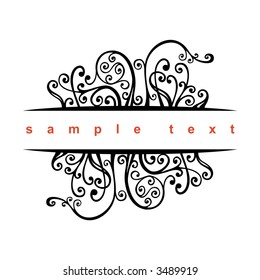 vector ornament In flower style