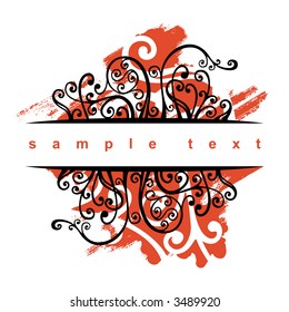 vector ornament In flower style