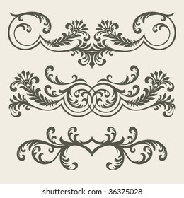 vector ornament In flower style