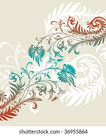 vector ornament In flower style