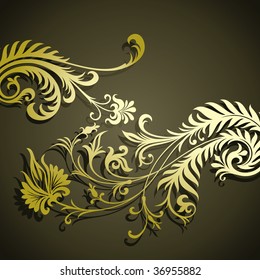 vector ornament In flower style