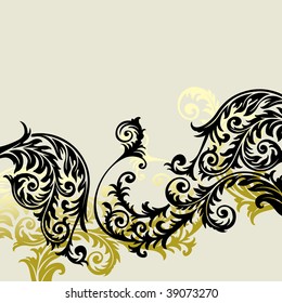 vector ornament In flower style